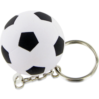 Football Shaped Stress Ball Keychain