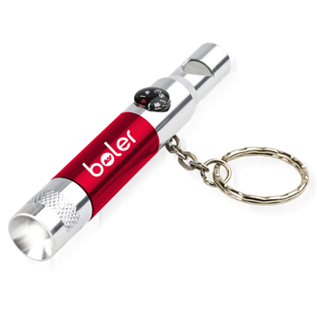 4 InÂ 1 Compass Whistle Key Ring