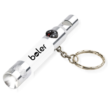 4 InÂ 1 Compass Whistle Key Ring