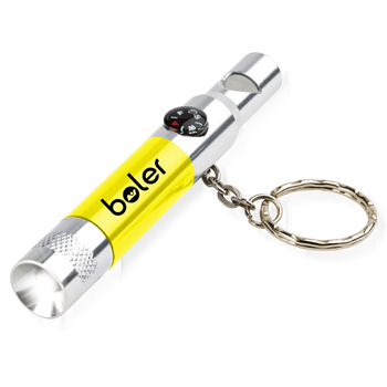 4 InÂ 1 Compass Whistle Key Ring