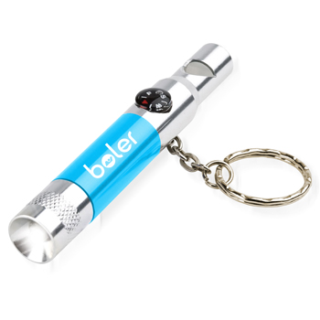 4 InÂ 1 Compass Whistle Key Ring