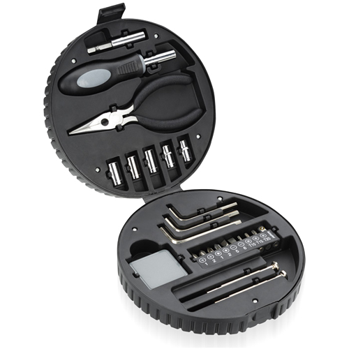 24 Piece Tire Shaped Tool Kit 