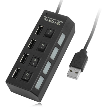 4 Port USB 2.0 Switchable Hub