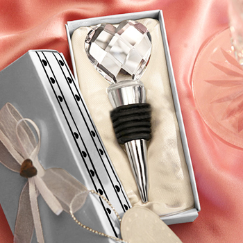 Crystal Heart Wine Bottle Stopper