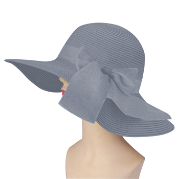 Straw Summer Hat With Ribbon Visor