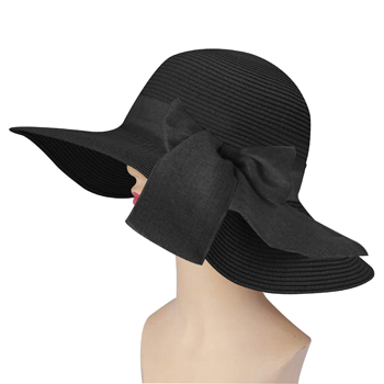 Straw Summer Hat With Ribbon Visor