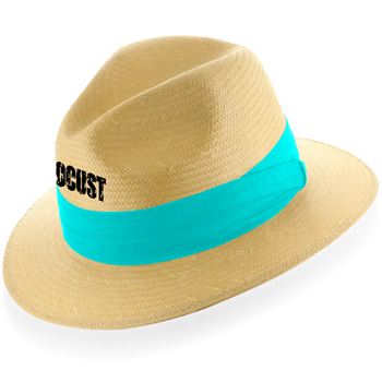 Winding Straw Hat With Ribbon