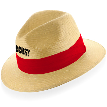 Winding Straw Hat With Ribbon