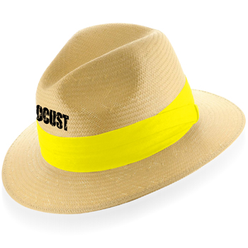 Winding Straw Hat With Ribbon