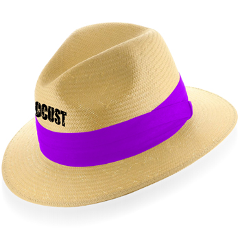 Winding Straw Hat With Ribbon