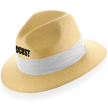 Winding Straw Hat With Ribbon