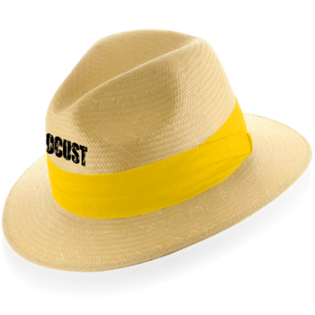 Winding Straw Hat With Ribbon