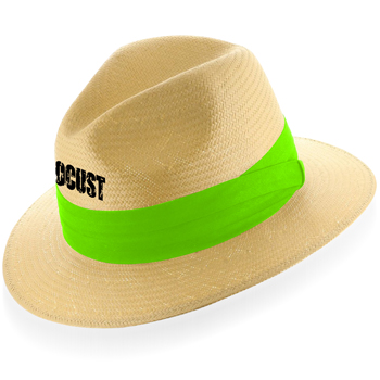 Winding Straw Hat With Ribbon