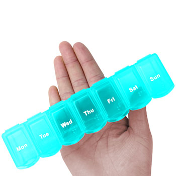 Translucent Weekly 7 Days Pill Box