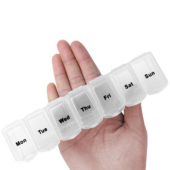 Translucent Weekly 7 Days Pill Box