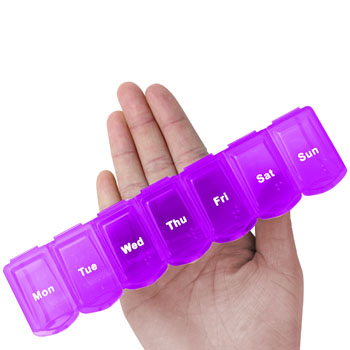 Translucent Weekly 7 Days Pill Box