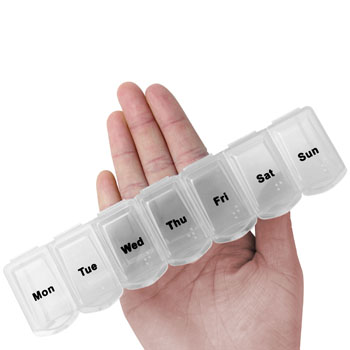 Translucent Weekly 7 Days Pill Box