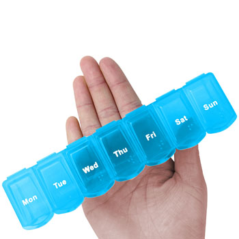 Translucent Weekly 7 Days Pill Box