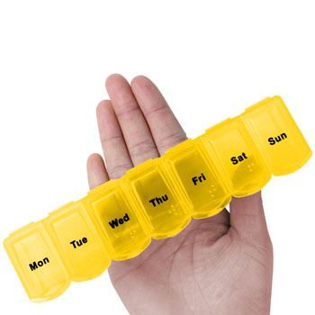 Translucent Weekly 7 Days Pill Box