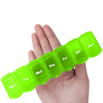 Translucent Weekly 7 Days Pill Box