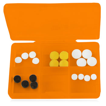 Clear 6 Compartment Pill Storage Box