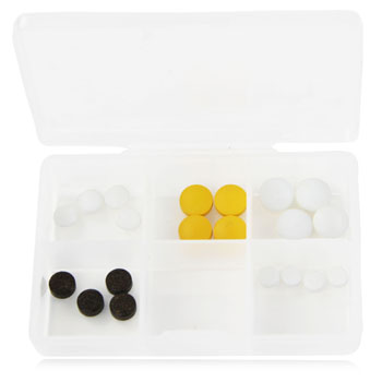 Clear 6 Compartment Pill Storage Box