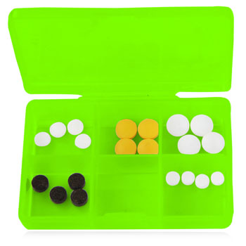 Clear 6 Compartment Pill Storage Box