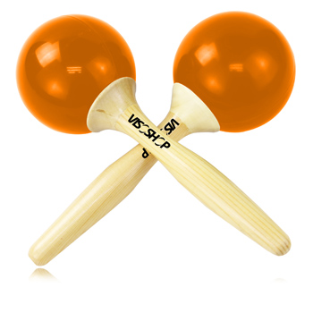 Round Maracas With Wooden Handle