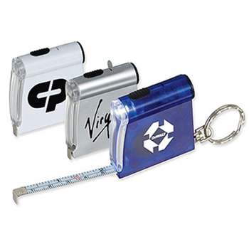 Tape Measure Flashlight Key Chain