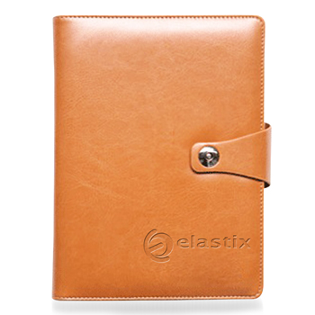 Leather Cover Jotter With 80 Sheet Paper