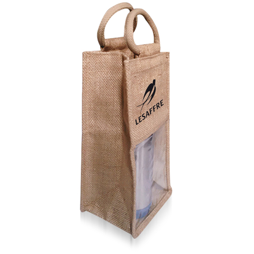 Natural One Bottle Jute Bag