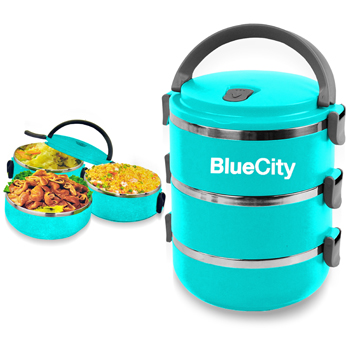 Round Heat Insulated Lunch Box