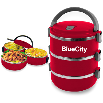 Round Heat Insulated Lunch Box