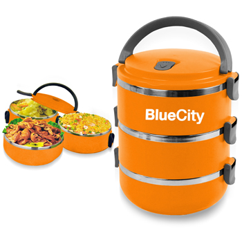 Round Heat Insulated Lunch Box