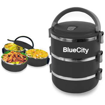 Round Heat Insulated Lunch Box