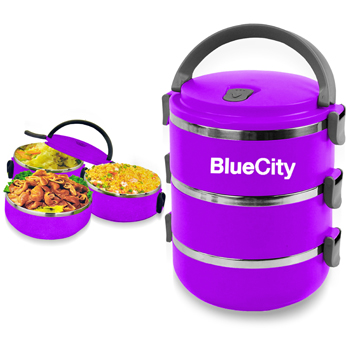 Round Heat Insulated Lunch Box