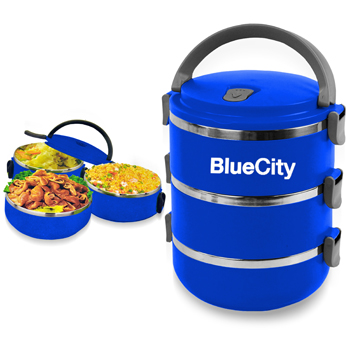 Round Heat Insulated Lunch Box