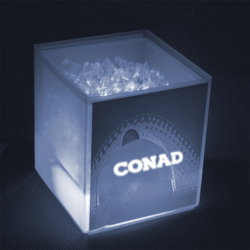 Transparent Cube LED Ice Bucket