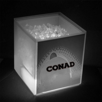 Transparent Cube LED Ice Bucket