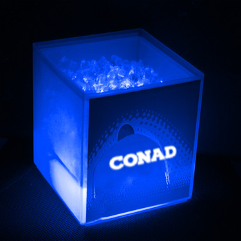 Transparent Cube LED Ice Bucket