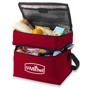 Double Compartment Lunch Cooler Bag 