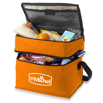 Double Compartment Lunch Cooler Bag 