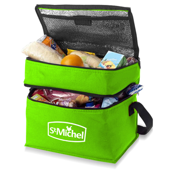 Double Compartment Lunch Cooler Bag 