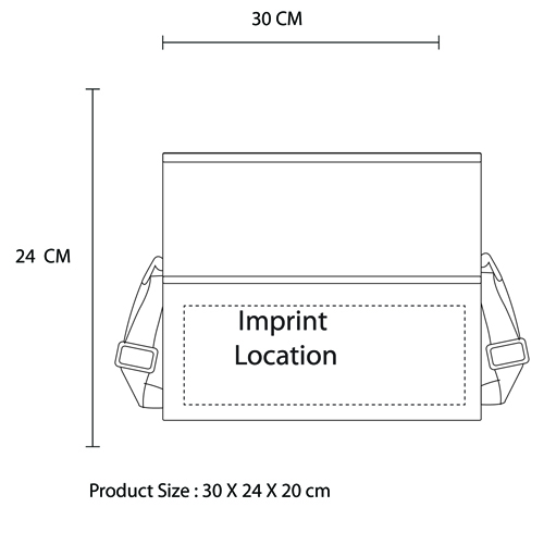 Double Compartment Lunch Cooler Bag