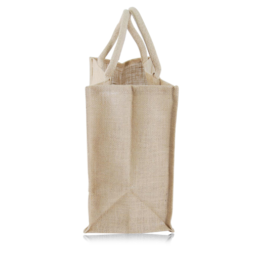 Jute Shopping Tote With Padded Handles