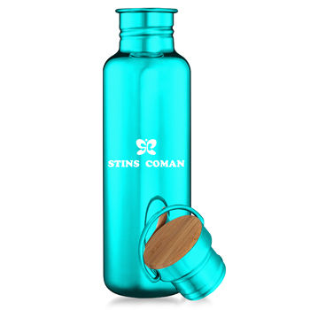 Multi-Layer Stainless Steel Bottle With Bamboo Cap