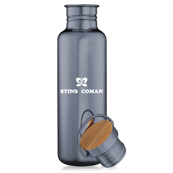 Multi-Layer Stainless Steel Bottle With Bamboo Cap