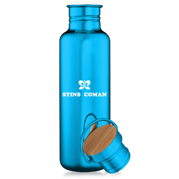 Multi-Layer Stainless Steel Bottle With Bamboo Cap