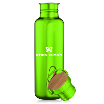 Multi-Layer Stainless Steel Bottle With Bamboo Cap