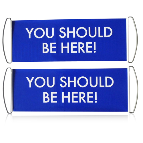 Retractable Hand-Held Scroll Banner 